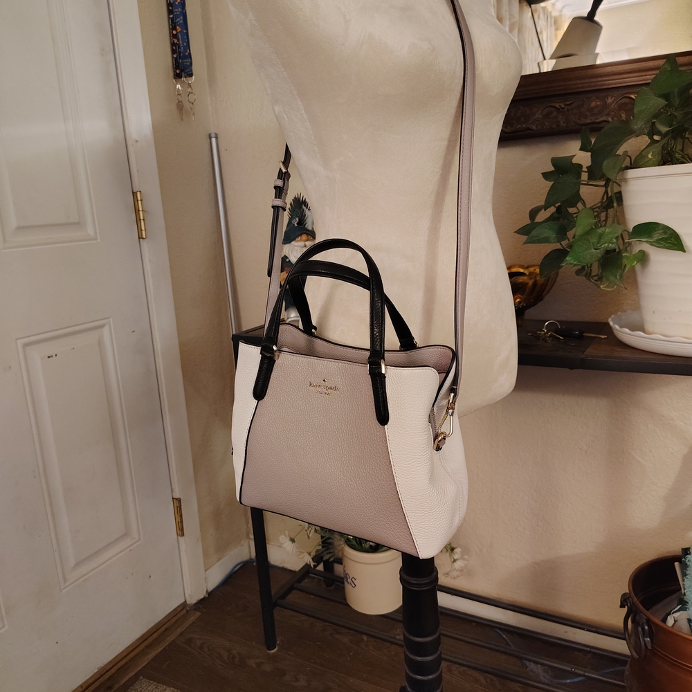 Kate Spade Taupe and White Women's Bag - Picture 6 of 10